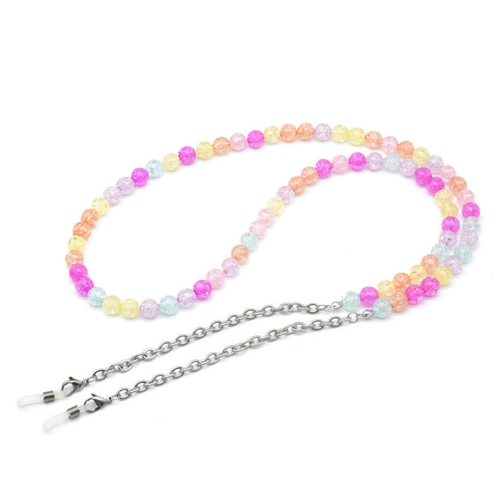 Colorful Textured Beaded Eyewear Chain Bowlift