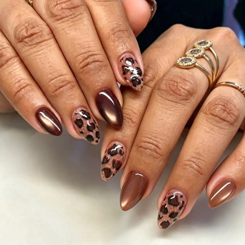 Luxe Leopard Print Press-On Nail Set Bowlift