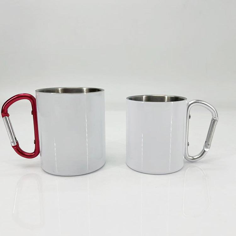 Women High-Quality Stainless Steel Drinking Cup with Carabiner Handle Bowlift