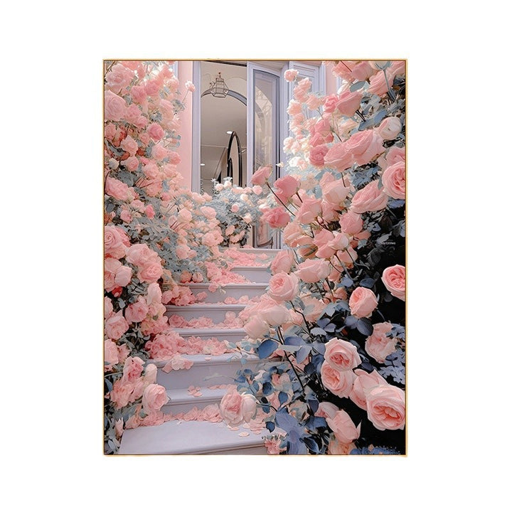 Floral Garden Scene Wall Art Bowlift