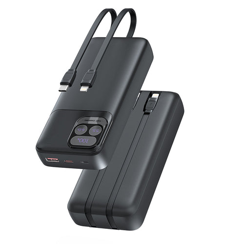 Power bank with dual charging cable and fast charging function Bowlift