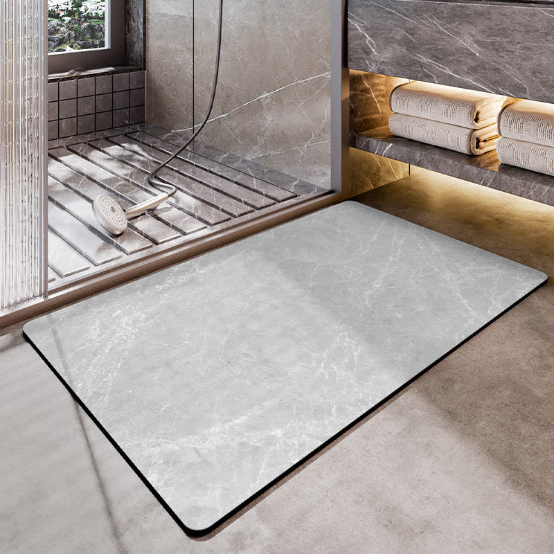 Unisex Marble Pattern Bath Mat Bowlift
