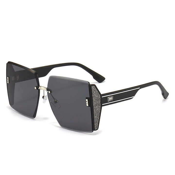 Oversized Geometric Shield Sunglasses