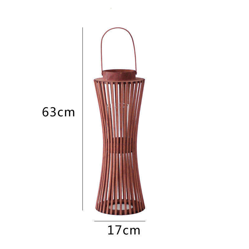 Elegant lantern made of woven wood Bowlift