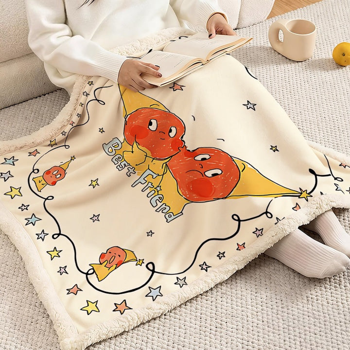 Soft Flannel Cartoon Fleece Blanket