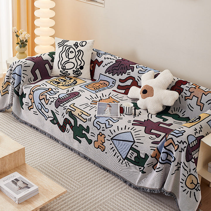 Artistic Graphic Sofa Throw Blanket