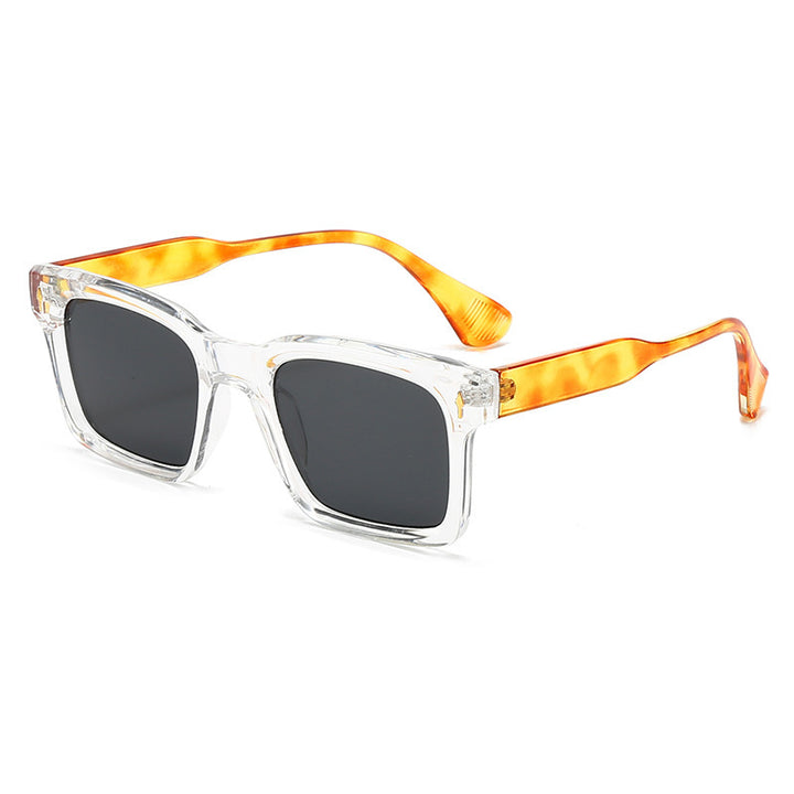 Ladies Rectangular Sunglasses in Elegant Tortoiseshell Design Bowlift