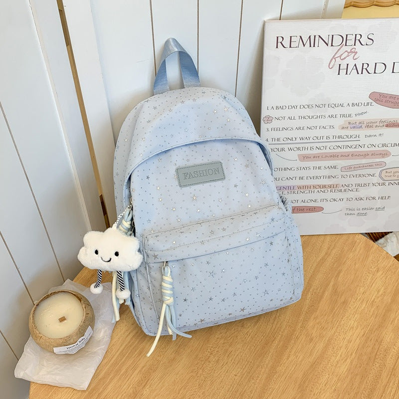 Stylish Star-Patterned Backpack