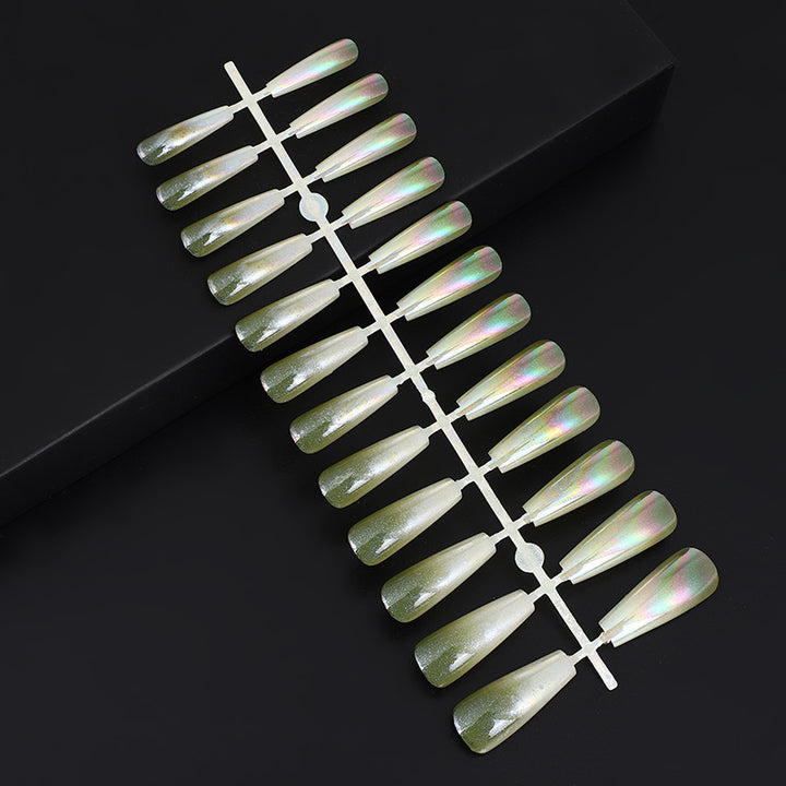 Artificial nails in modern glitter finish Bowlift