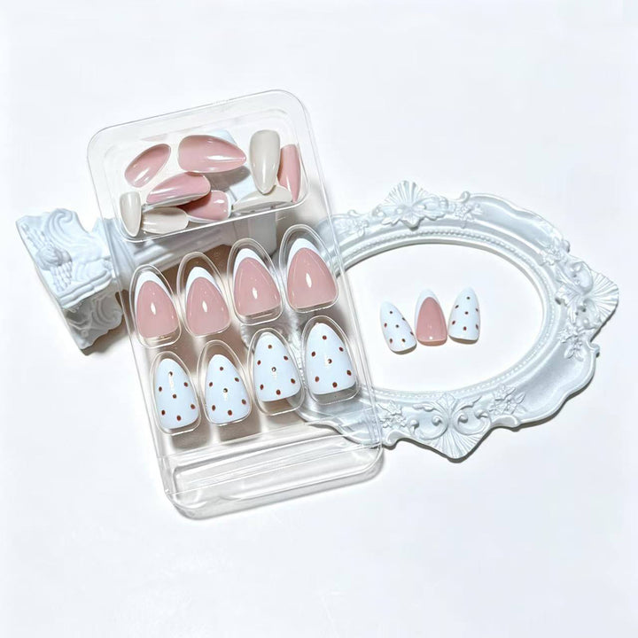 Creative Polka Dot Press-On Nail Tips Bowlift