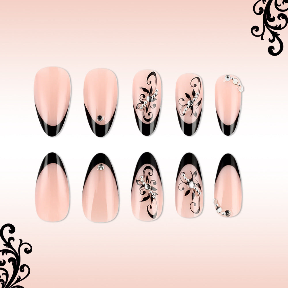 Elegant Sculpted Stiletto Press-On Nails Bowlift