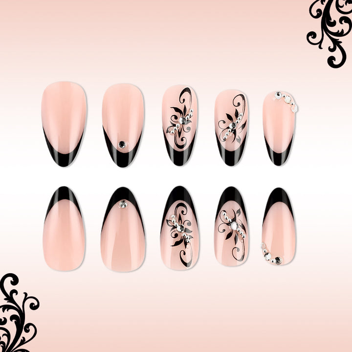 Elegant Sculpted Stiletto Press-On Nails Bowlift