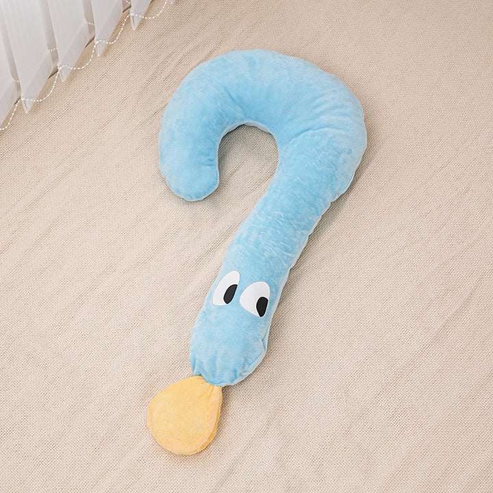 Plush Ergonomic Question-Mark Travel Neck Pillow Bowlift