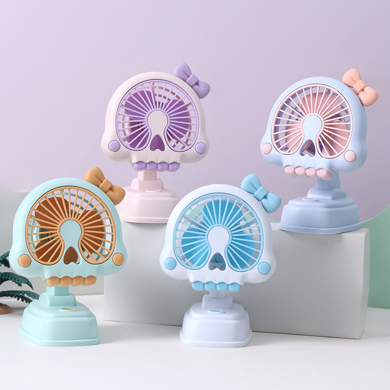 Cartoon Skull-Themed Desk Fan Bowlift