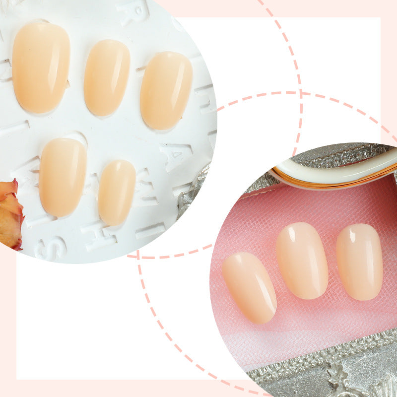 Premium Press-On Nail Set with Natural Finish Bowlift