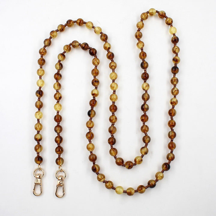 Heart-Designed Beaded Eyewear Chain Bowlift