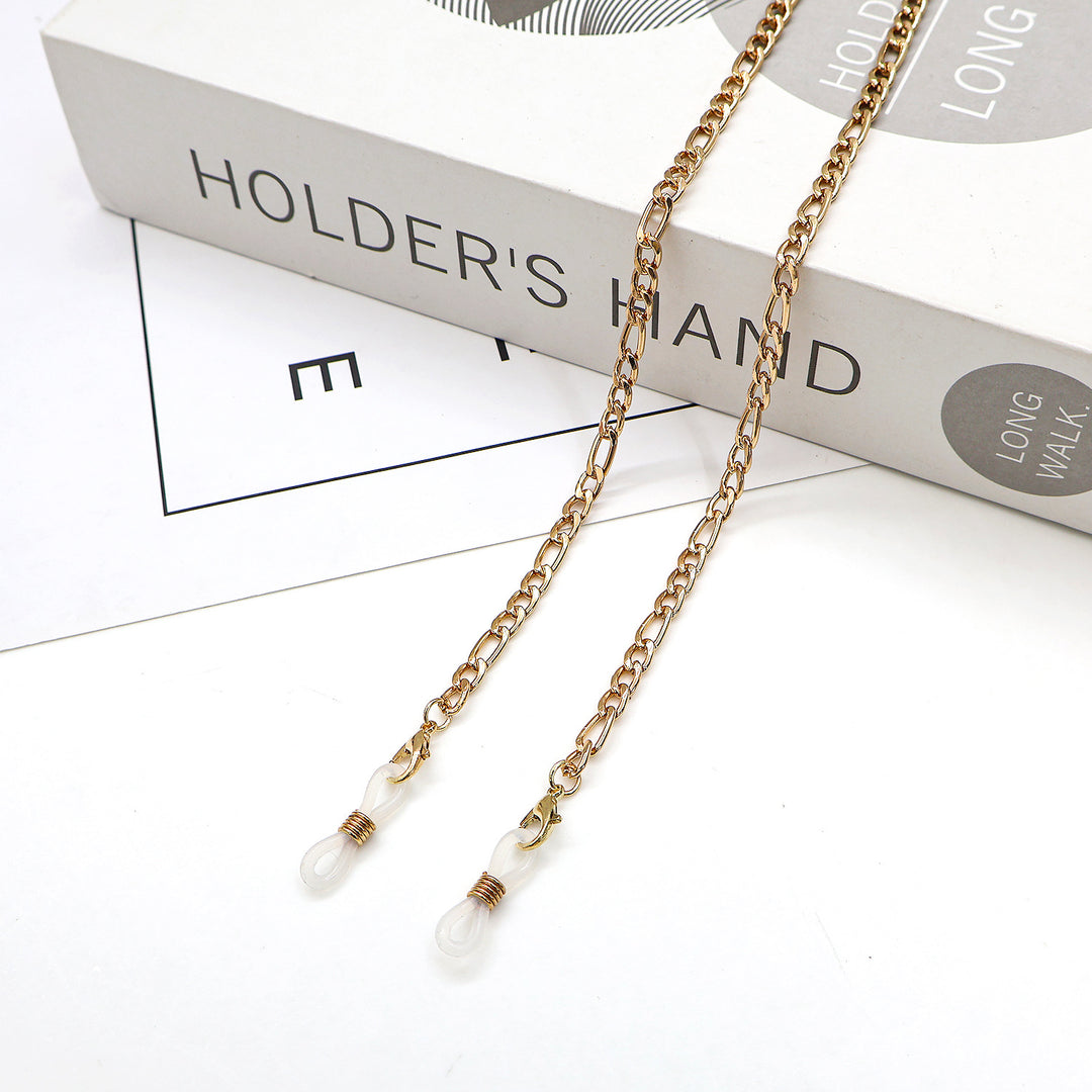 Elegant Cross-Embellished Eyewear Chain Bowlift