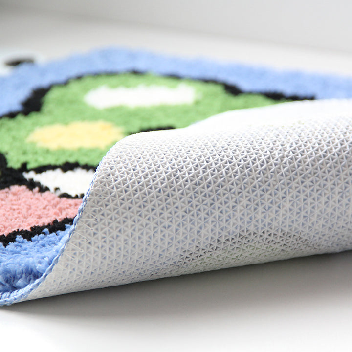Playful Cartoon Bath Mat Bowlift