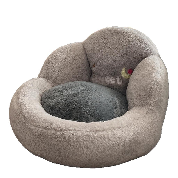 Cozy seat cushion with paw print design Bowlift