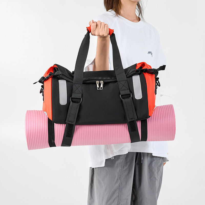 Multifunctional Sports Duffel Bag with Durable Material and Smart Compartment Design Bowlift