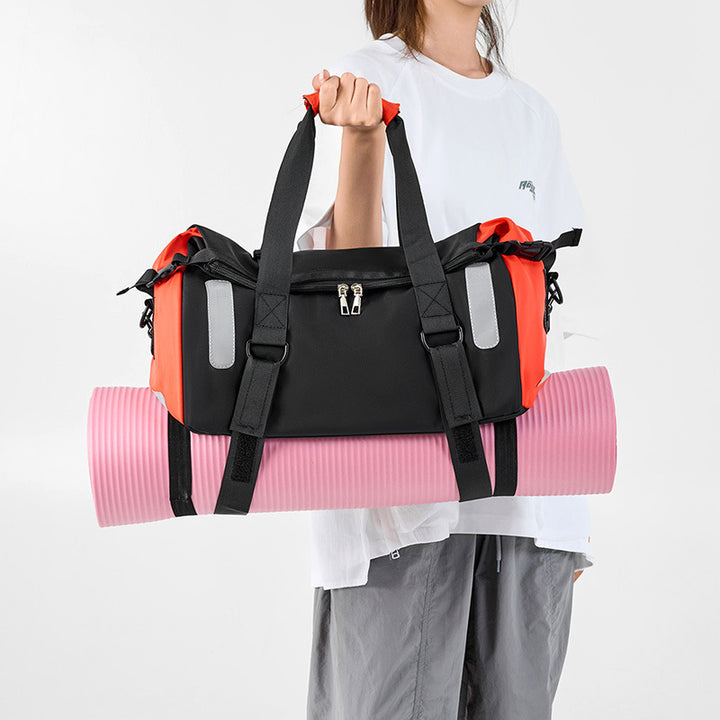 Multifunctional Sports Duffel Bag with Durable Material and Smart Compartment Design Bowlift