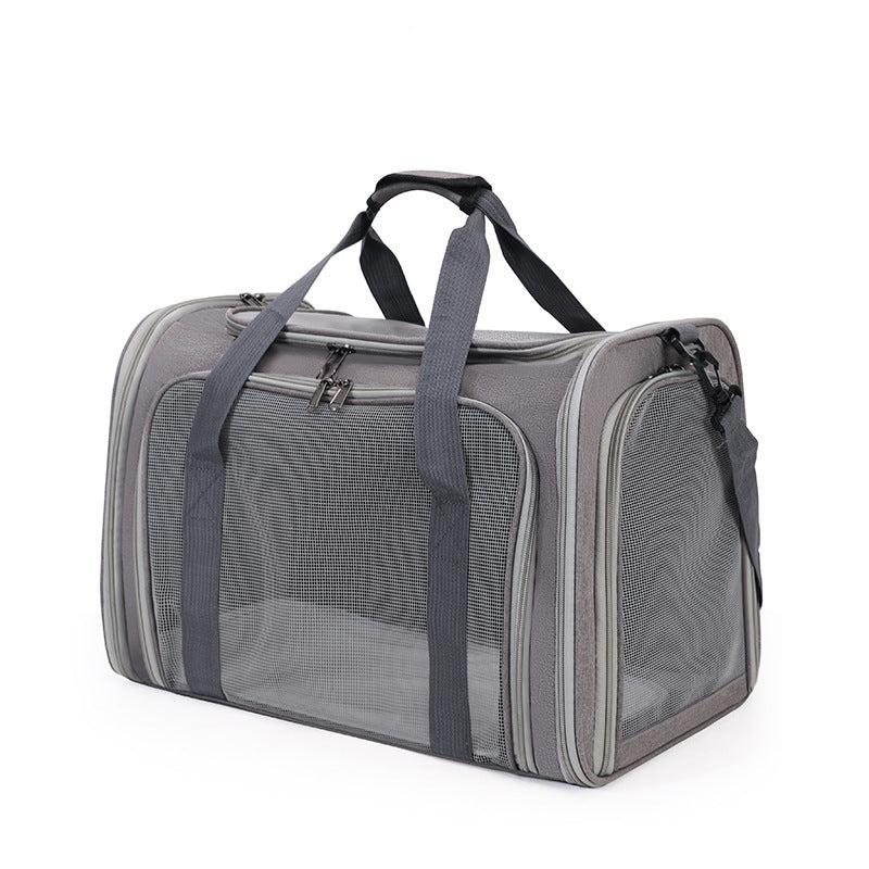 Unisex Pet Transport Bag with Breathable Mesh Bowlift