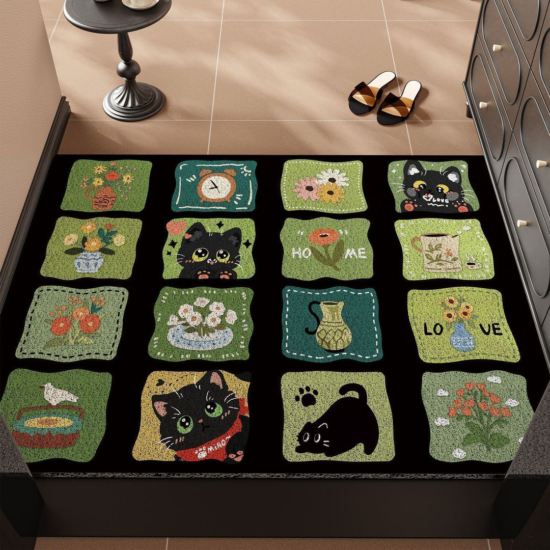 Playful Animal-Themed Welcome Mat