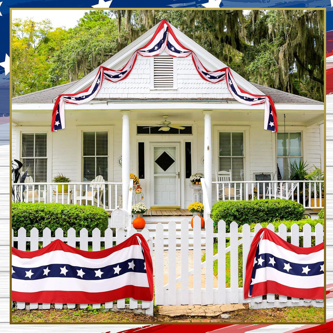 Unisex nan large outdoor banner garland with star pattern and universal hanging loops Bowlift