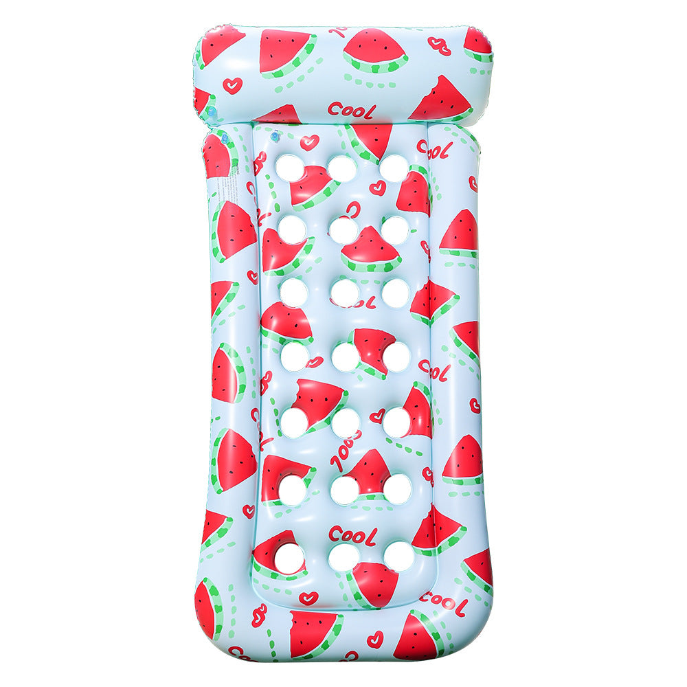 Women's Inflatable Swimming Ring with Watermelon Design Bowlift