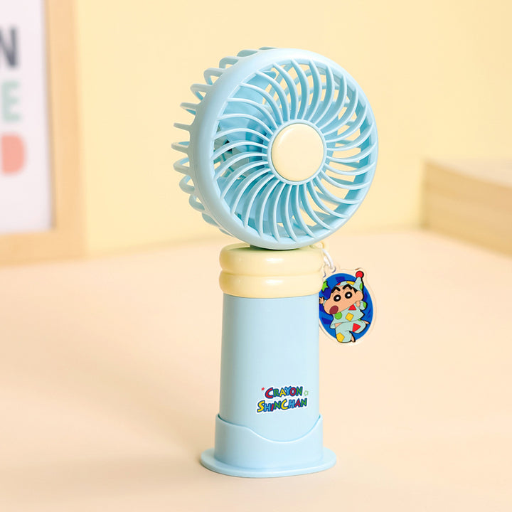Ladies wearable handheld fan with playful dog design Bowlift