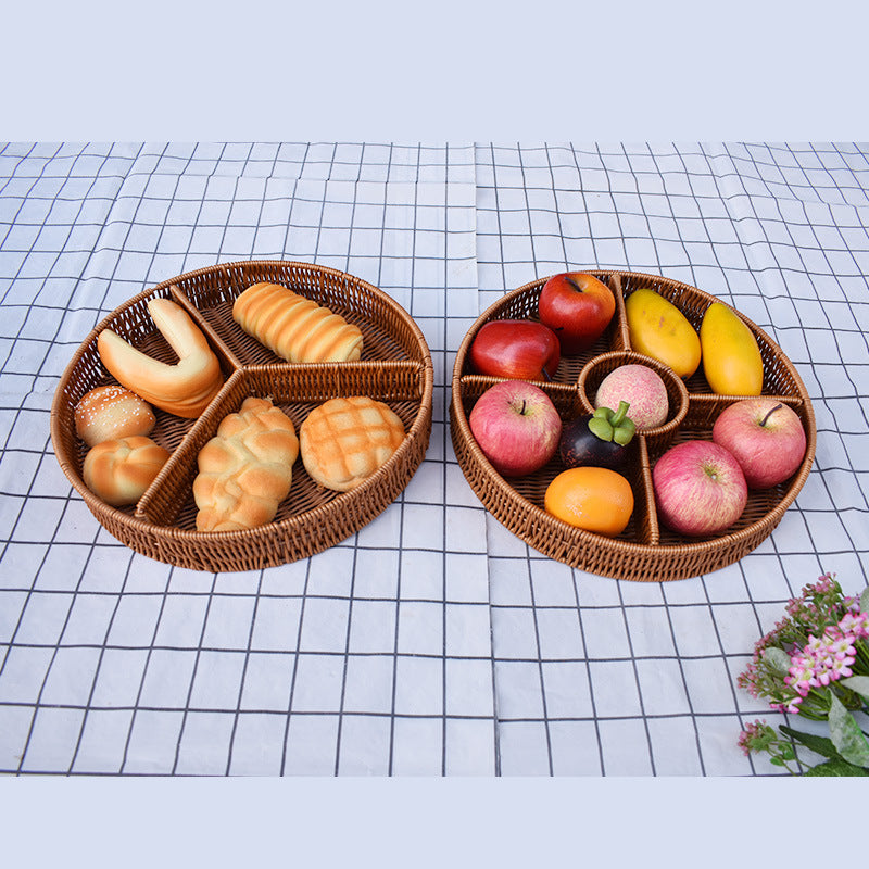 Artisan Woven Serving Platter Bowlift
