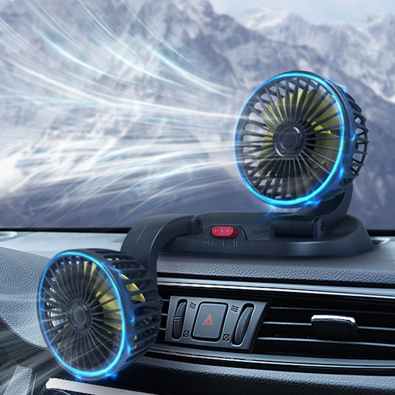 Dual Fan Car Air Circulation System Bowlift