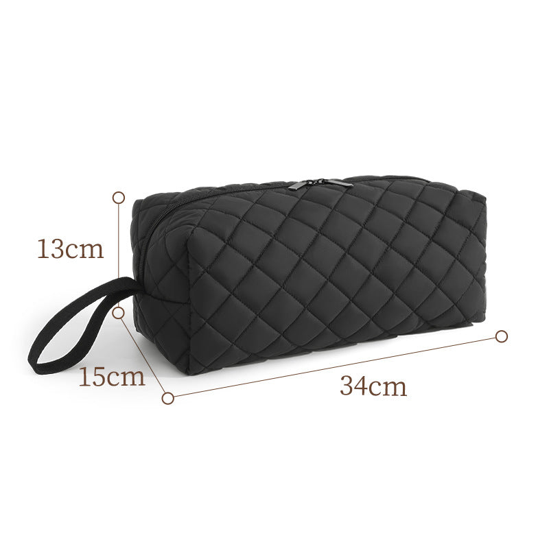 Quilted Animal Print Makeup Bag Bowlift