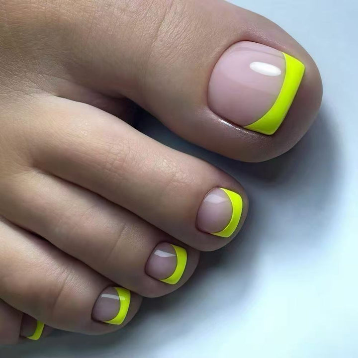 Nail art set with neon French design Bowlift