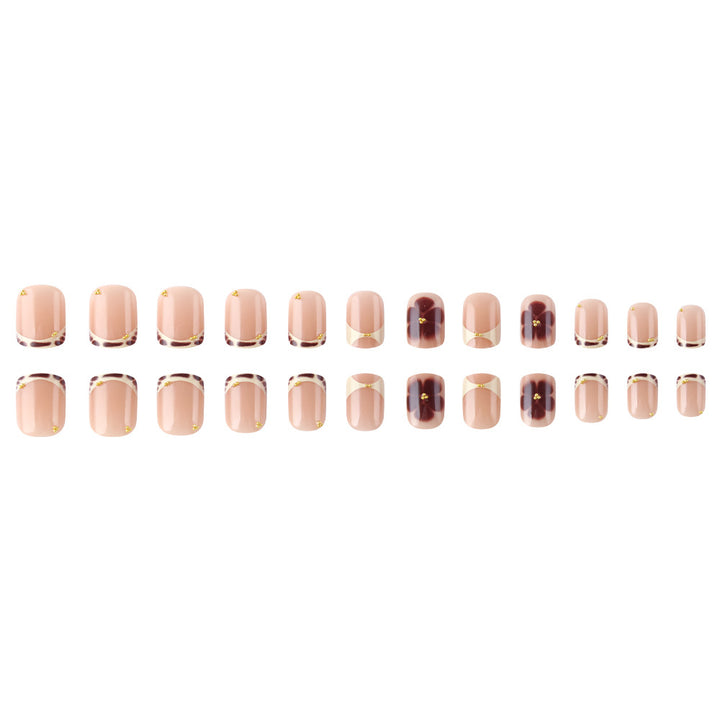 Elegant French Tip Press-On Nails Collection Bowlift
