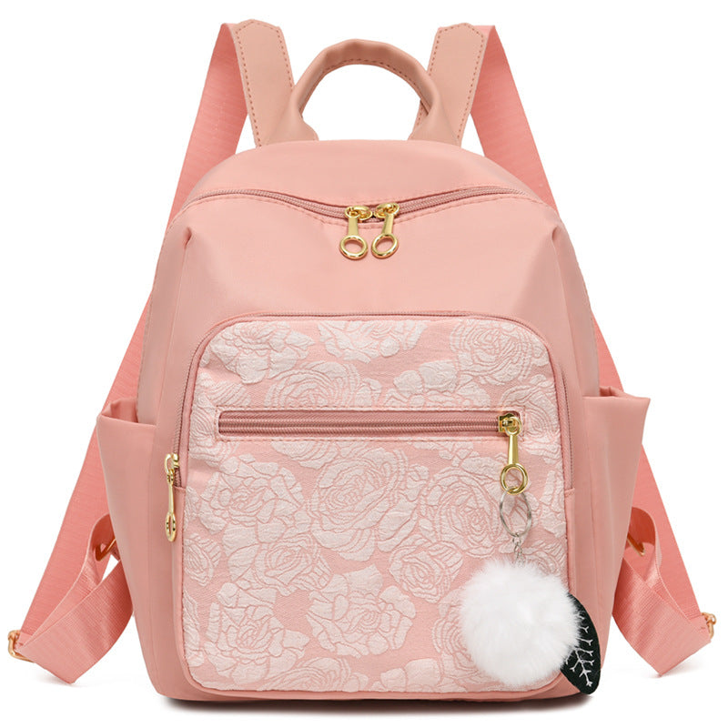 Chic Embroidered Backpack Bowlift