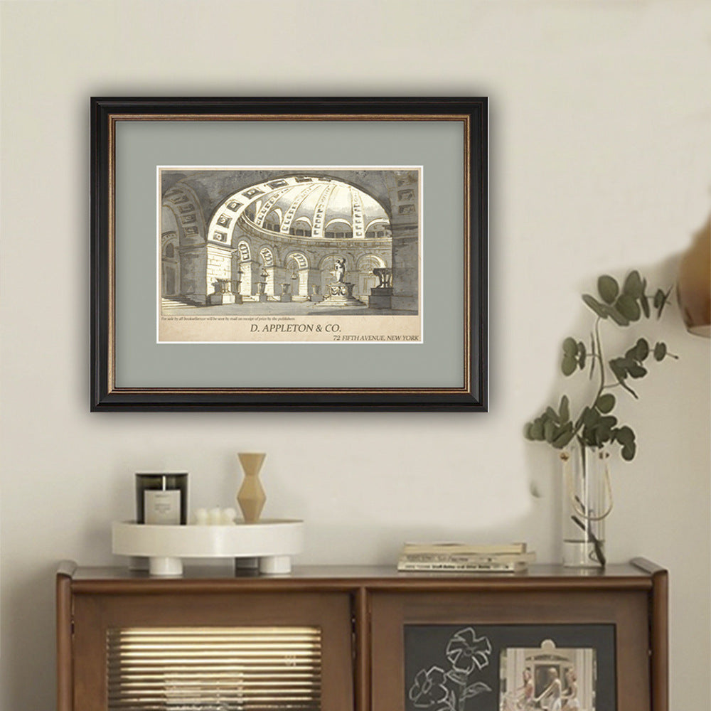 Vintage Roman Architecture Framed Art