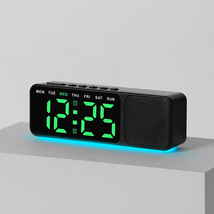 Digital LED alarm clock with multicolor lighting Bowlift