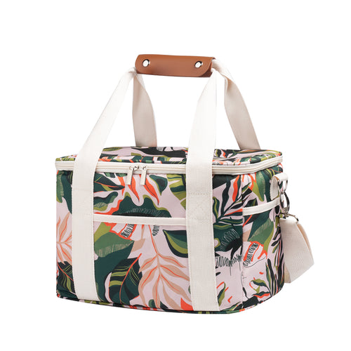 Insulated Floral Design Lunch Cooler Bag