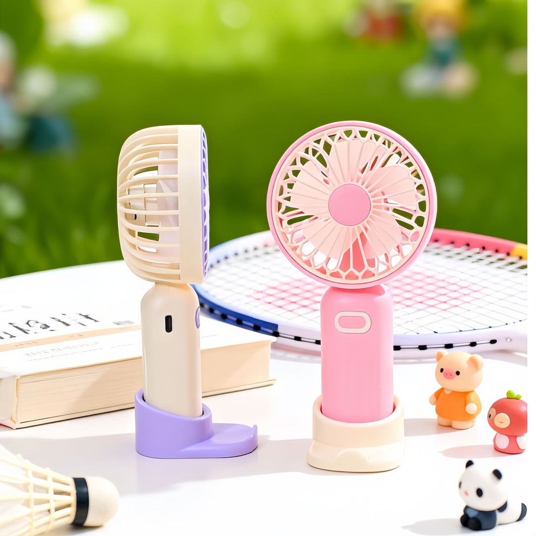 Women's Portable USB Hand Fan with Ergonomic Design Bowlift