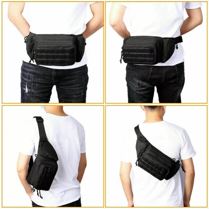 Practical hip belt with multiple compartments Bowlift