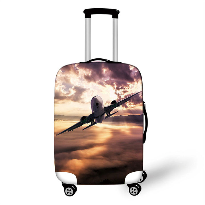 Women's Hard Shell Suitcase with Eye-Catching Airplane Design Bowlift