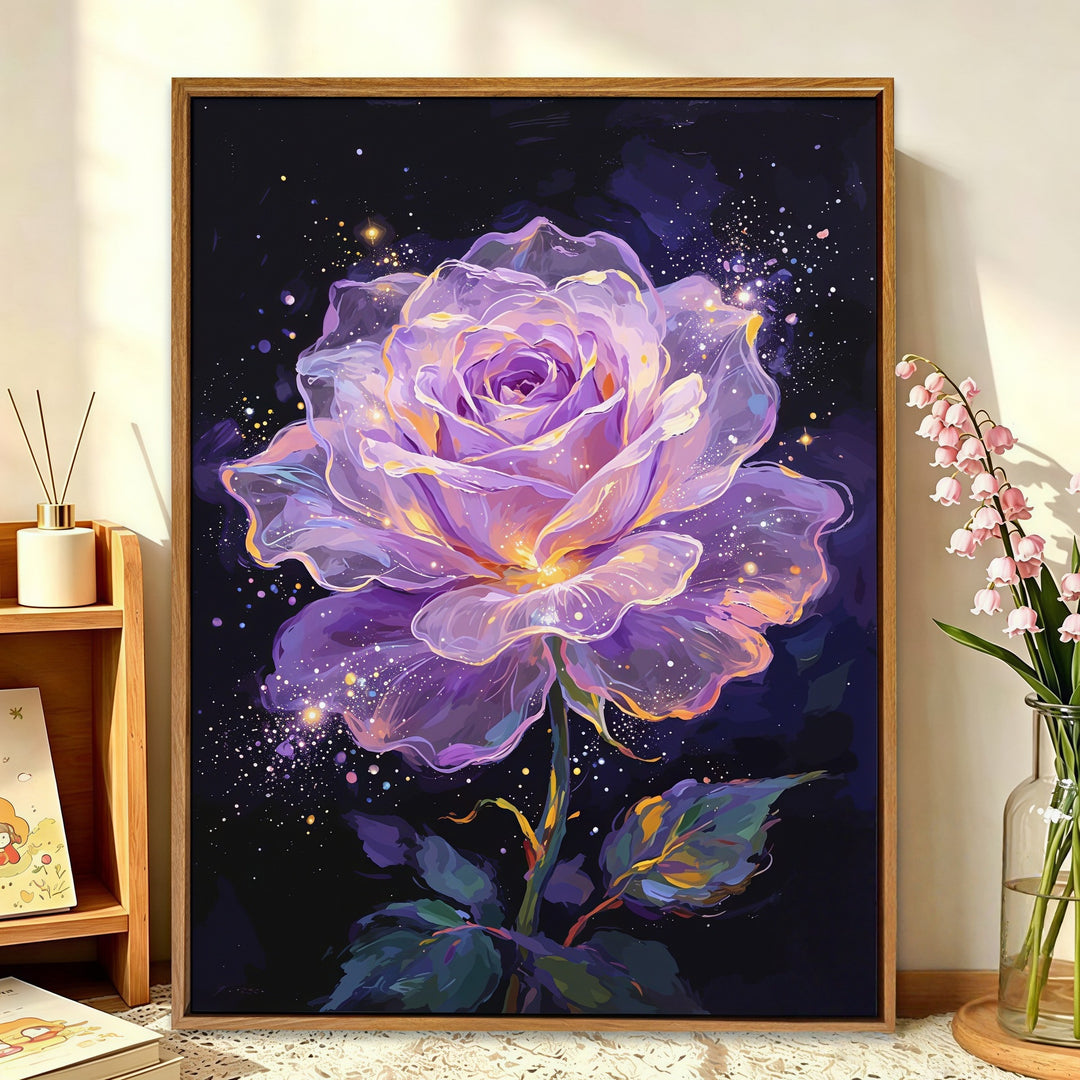 Floral Galaxy Canvas Art Bowlift