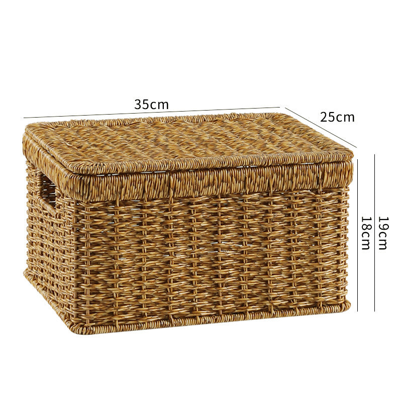 Natural Woven Storage Chest Bowlift
