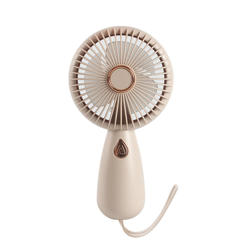 Women Portable Hand Fan with USB Charging Function and Ergonomic Grip Bowlift
