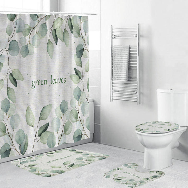 Leafy Botanical Themed Bathroom Ensemble Bowlift