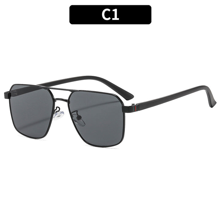 Premium Geometric Aviator Sunglasses
