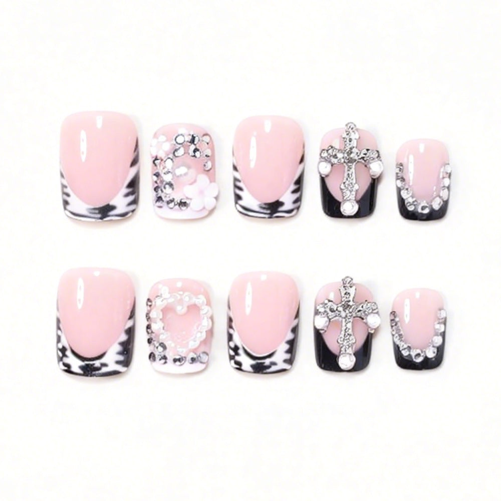 Elegant Decorative Acrylic Press-On Nail Art Bowlift