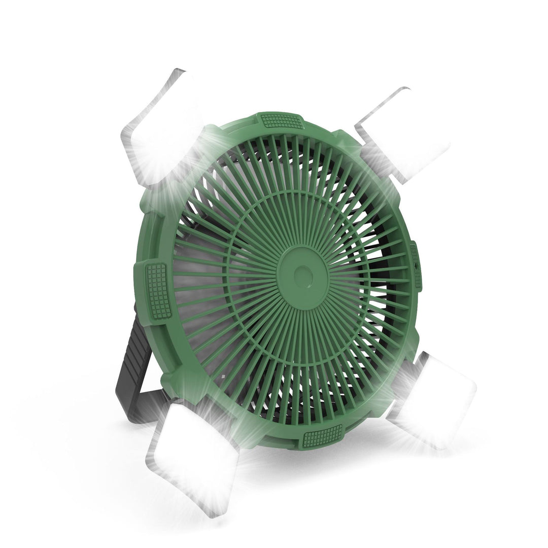 Multi-Functional Camping Fan with LED Lights Bowlift