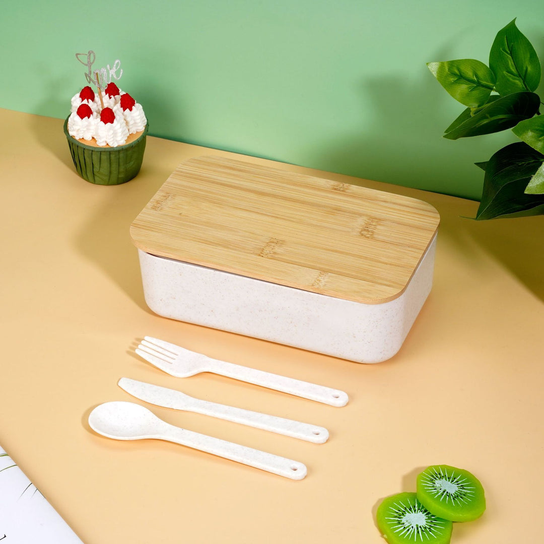 Eco-Friendly Bamboo-Lid Food Storage Container